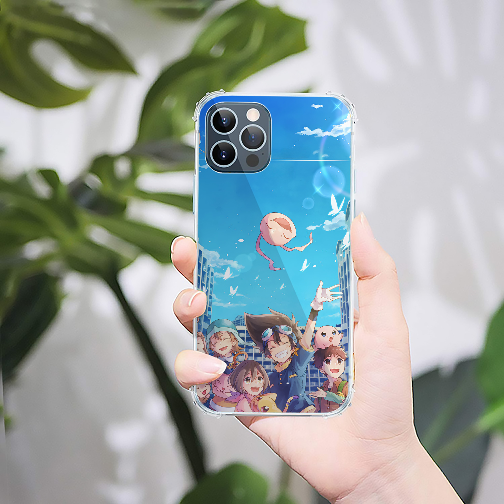 （画像用） Digimon デジタルモンスター/デジモン 【iPhone 12シリーズ対応】透明スマホケース（クリアソフトケース）